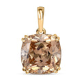 J Francis Embellished with Yellow Color Zirconia by Swarovski 14.65 ctw Solitaire Pendant without Chain in 10K Yellow Gold - Sticky add to cart bar
