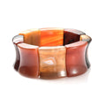 Red Agate 728.00 ctw Stretch Block Bracelet - Sticky add to cart bar