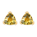 D'Joy Premium Brazilian Heliodor 1.35 ctw Solitaire Stud Earrings in 18K Vermeil Yellow Gold Over Sterling Silver - Sticky add to cart bar