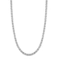 Byzantine Chain Necklace in Sterling Silver 22.80 Grams 20 Inches - Sticky add to cart bar