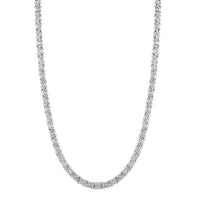 Byzantine Chain Necklace in Sterling Silver 22.80 Grams 20 Inches