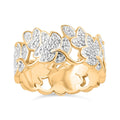 Karis White Diamond Accent Ring in 18K YG Plated (Size 7.0) - Sticky add to cart bar