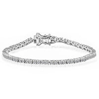 10K White Gold Luxuriant Lab Grown Diamond (E-F VS) Tennis Bracelet (6.50 In) (Del. in 10-15 Days) 3.00 ctw