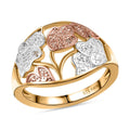 Karis Natural Champange and White Diamond Accent Ring in 18K YG Plated (Size 10.0) - Sticky add to cart bar