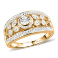 Karis White Diamond Accent Ring in 18K YG Plated - Sticky add to cart bar