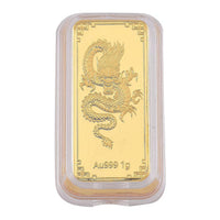 24K Golden Asian Dragon Emboss Sheet 1g