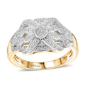 Karis White Diamond Accent Fancy Ring in 18K YG Plated (Size 10) - Sticky add to cart bar