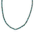 Royston Turquoise 50.00 ctw Chips Necklace in Rhodium Over Sterling Silver 18-20 Inches - Sticky add to cart bar