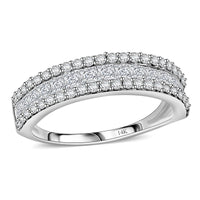 14K White Gold Diamond Ring (Size 10.0) 1.00 ctw