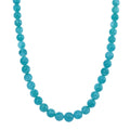 Amazonite 475.00 ctw Beaded Necklace in Rhodium Over Sterling Silver 20 Inches - Sticky add to cart bar