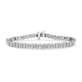White Diamond 0.25 ctw Bracelet in Sterling Silver (7.50 In) - Sticky add to cart bar