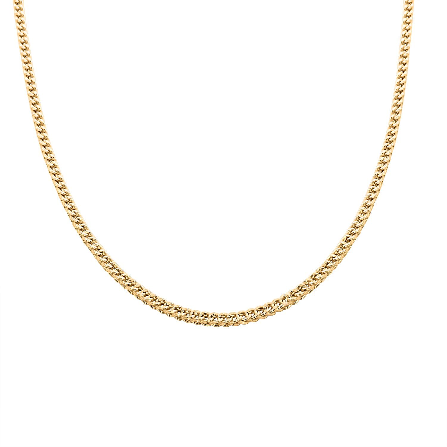 3mm Franco Chain Necklace in 10K Yellow Gold 24 Inches 11.70 Grams