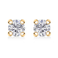 Moissanite Earrings in 18K Vermeil YG Over Sterling Silver 0.40 ctw - Sticky add to cart bar