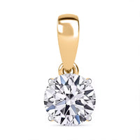 Luxuriant Lab Grown Diamond G-H SI 1.50 ctw Pendant in Platinum Over Sterling Silver (Del. in 12-15 Days)