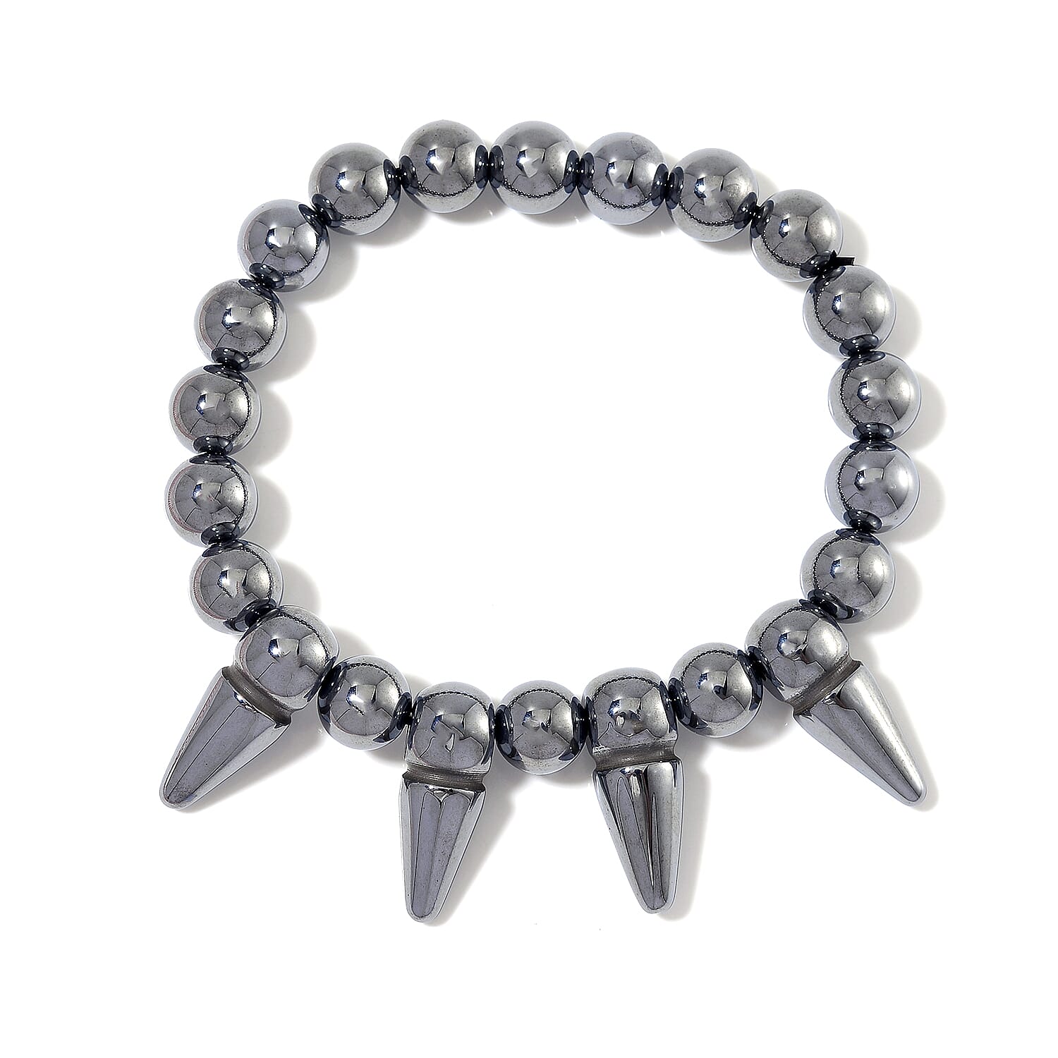 Terahertz Beaded 130.00 ctw Stretch Bracelet