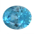 AAAA Cambodian Blue Zircon (Oval Free Size) 3.00 ctw - Sticky add to cart bar