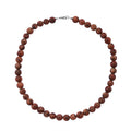 Brown Agate 250.00 ctw Beaded Necklace in Sterling Silver 18 Inches - Sticky add to cart bar