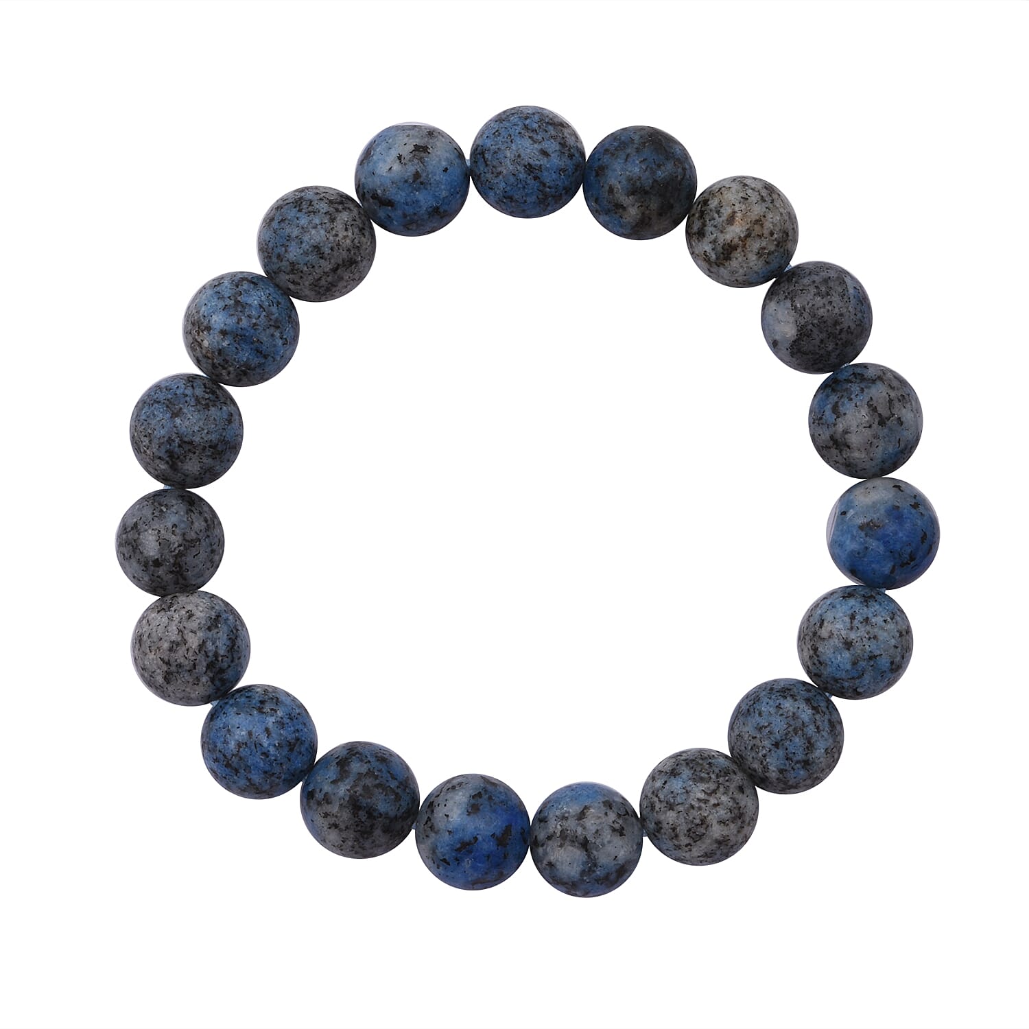 K2 Azurite 100.00 ctw Beaded Stretch Bracelet