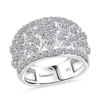 Luxuriant Lab Grown Diamond (G, SI) Ring in Sterling Silver (Size 10.0) (Delivery in 08 - 10 Days) 2.04 ctw