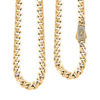 9mm Miami Cuban Necklace in 10K Yellow Gold 30 Grams 24 Inches