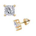 Princess Cut Luxuriant Lab Grown Diamond G VS2 3.00 ctw Earrings in 14K Yellow Gold - Sticky add to cart bar