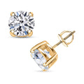 Luxuriant Lab Grown Diamond G VS2 10.00 ctw Classic Solitaire Earrings in 14K Yellow Gold - Sticky add to cart bar