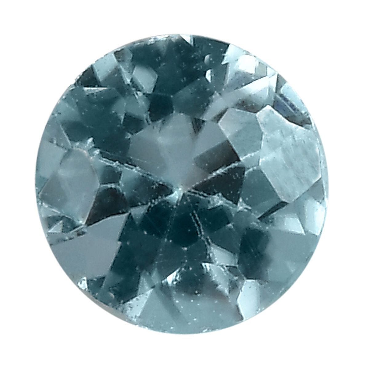 Blue Zircon (Rnd 5 mm) 0.55 ctw