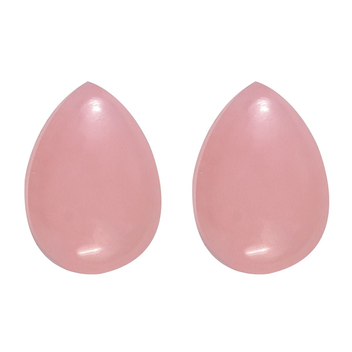 Peruvian Pink Opal Set of 2 (Pear 7x5 mm) 1.20 ctw