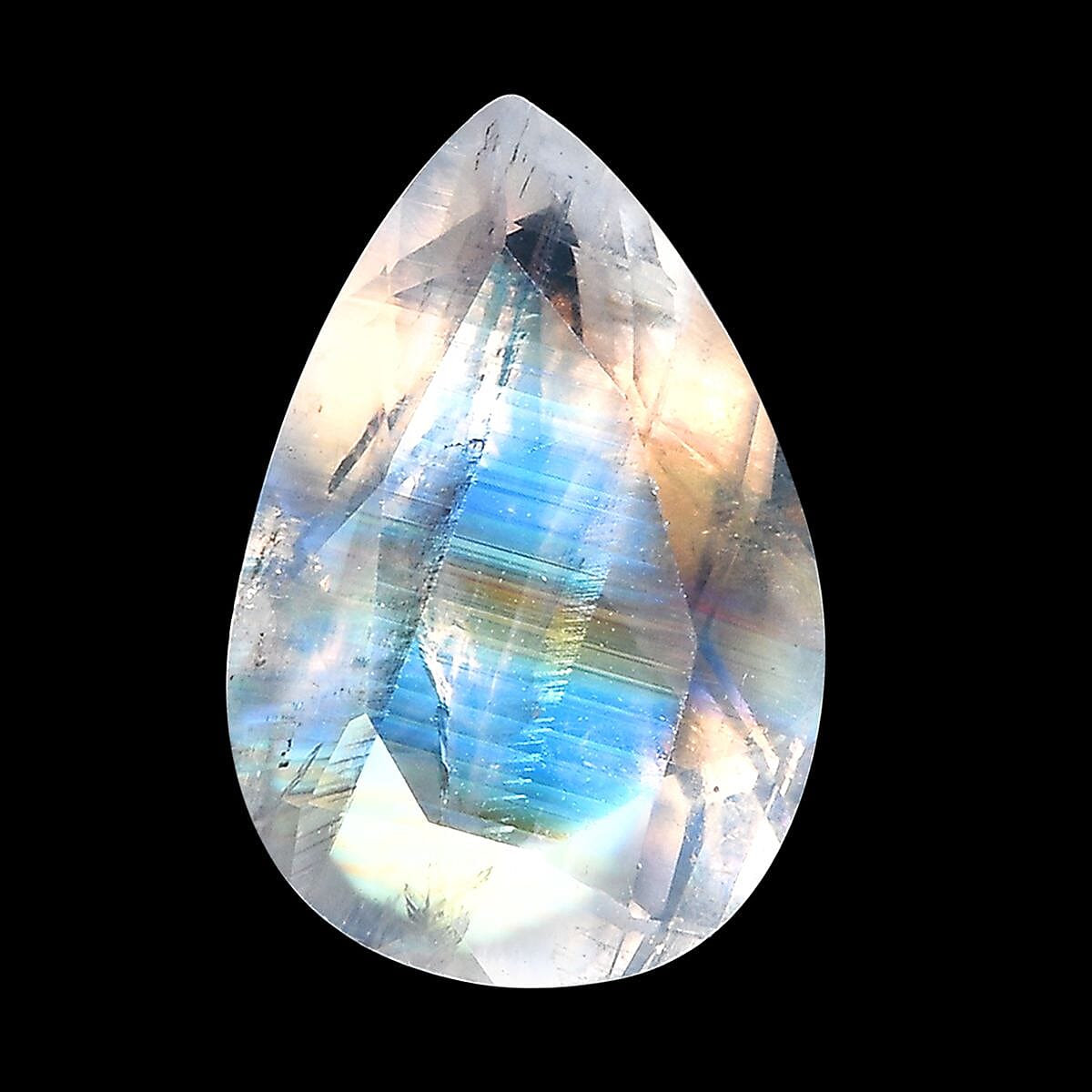 AA Rainbow Moonstone (Pear 12x8 mm) 2.54 ctw