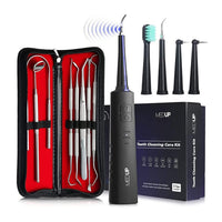 MedUp Cordless Electric Plaque Remover & Toothbrush Tooth Cleaning Kit