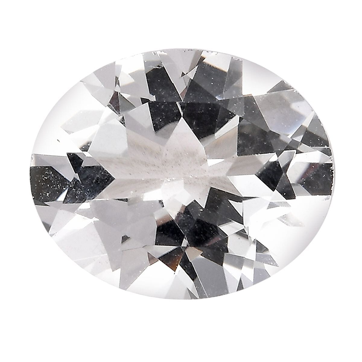 White Topaz (Oval 12x10 mm) 4.84 ctw