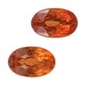 Orange Sapphire Set of 2 (Ovl 5x3 mm) 0.58 ctw - Sticky add to cart bar