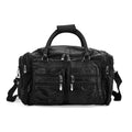 Multi Color Patchwork Sheep Genuine Leather Travel Bag with Detachable Shoulder Strap - Sticky add to cart bar