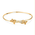 Bali Legacy Butterfly Bangle Bracelet in 10K Yellow Gold 4.10 Grams - Sticky add to cart bar