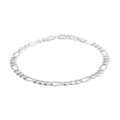 Italian Sterling Silver Figaro Chain Bracelet (7.50 In) 4.00 Grams - Sticky add to cart bar