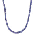 Tanzanite 85.00 ctw Necklace in Rhodium Over Sterling Silver 18 Inches - Sticky add to cart bar