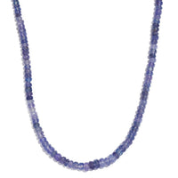 Tanzanite 85.00 ctw Necklace in Rhodium Over Sterling Silver 18 Inches