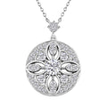 Clarte Celestial Collection Moissanite 2.00 ctw Necklace in Platinum Over Sterling Silver 18 Inches - Sticky add to cart bar