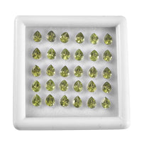 AA Peridot Arizona Assorted Box (Pear 5x4 mm) 10.00 ctw Loose Gemstone