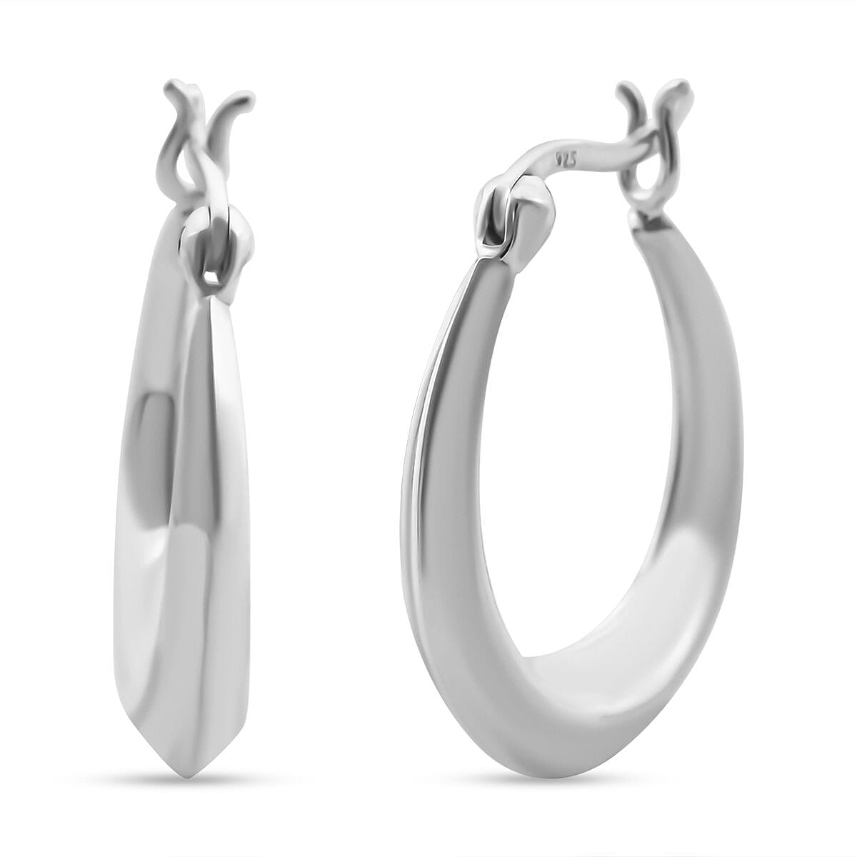 Sterling Silver Hoop Earrings (2.65 g)