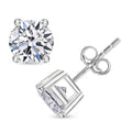 IGI Certified Luxuriant Lab Grown Diamond E-F VS 1.00 ctw Stud Earrings in Platinum Over Sterling Silver - Sticky add to cart bar