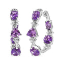 Karis Moroccan Rose 7.40 ctw Vintage Elegance Earrings in Platinum Bond - Sticky add to cart bar