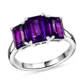 African Amethyst 3.60 ctw Ring in Platinum Bond (Size 10.0) - Sticky add to cart bar