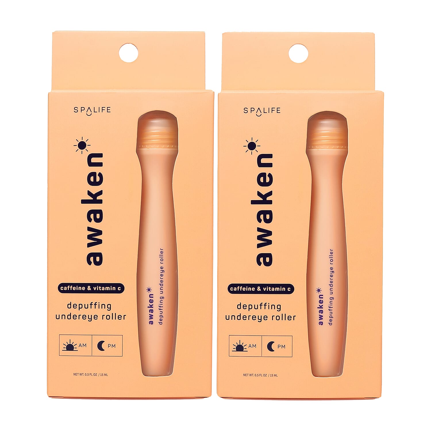 SpaLife Awaken Depuffing Undereye Roller 2 pack