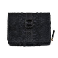 The Grand Pelle Black 100% Genuine Python Leather Womens Wallet - Sticky add to cart bar