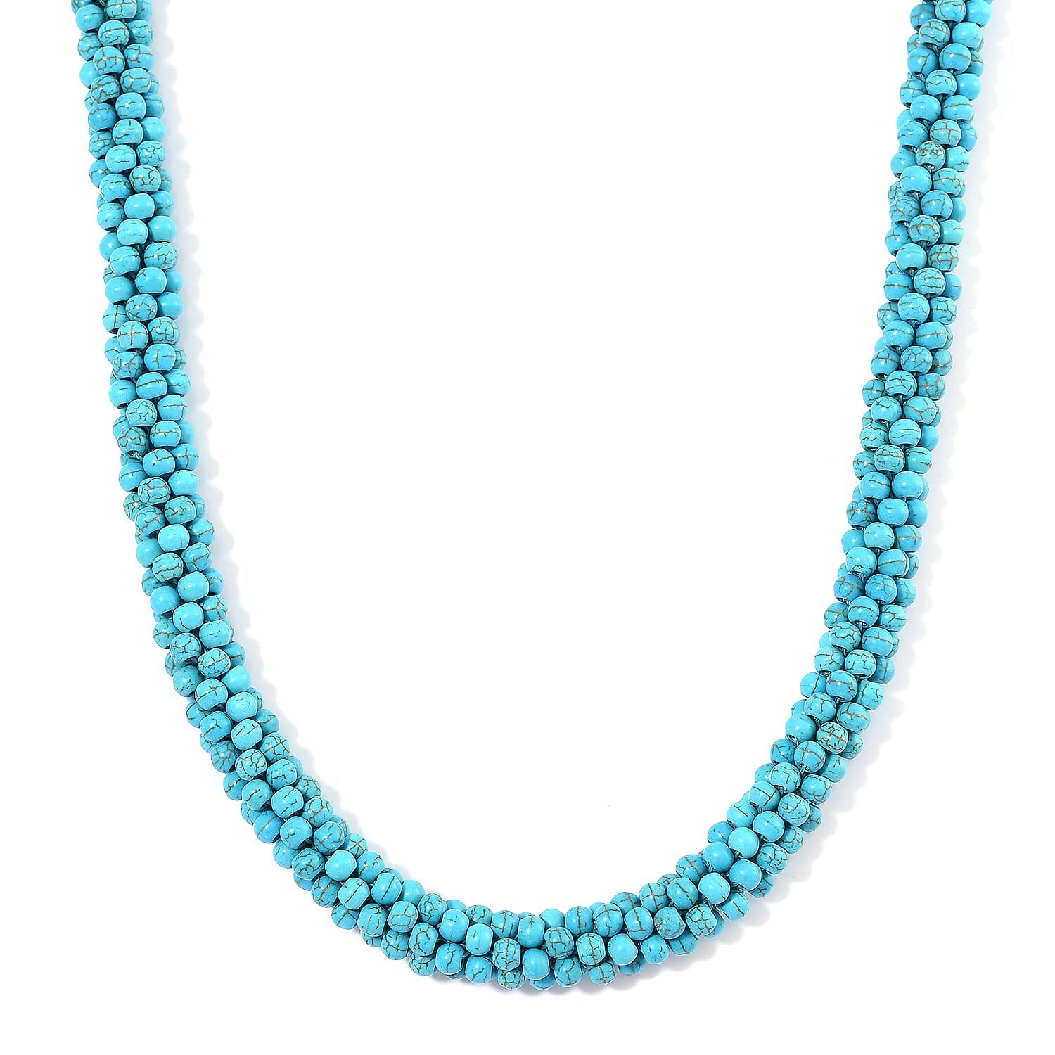 13th Jun TLV Blue Howlite Necklace (18-20 Inches) 190.00 ctw