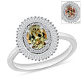 Luxoro Premium Turkizite and G-H I2 Diamond Ring in 14K White Gold (Size 10.0) 1.05 ctw - Sticky add to cart bar