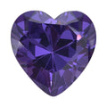 Simulated Blue Diamond (Hrt 8 mm) Loose Gemstone 2.91 ctw Loose Gemstone - Sticky add to cart bar