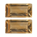 AA Brazilian Citrine Set of 2 (Bgt 6x3 mm) 0.58 ctw Loose Gemstone - Sticky add to cart bar