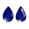 Tanzanian Blue Spinel (DF) Set of 2 (Pear 7x5 mm) 1.31 ctw Loose Gemstone - Sticky add to cart bar